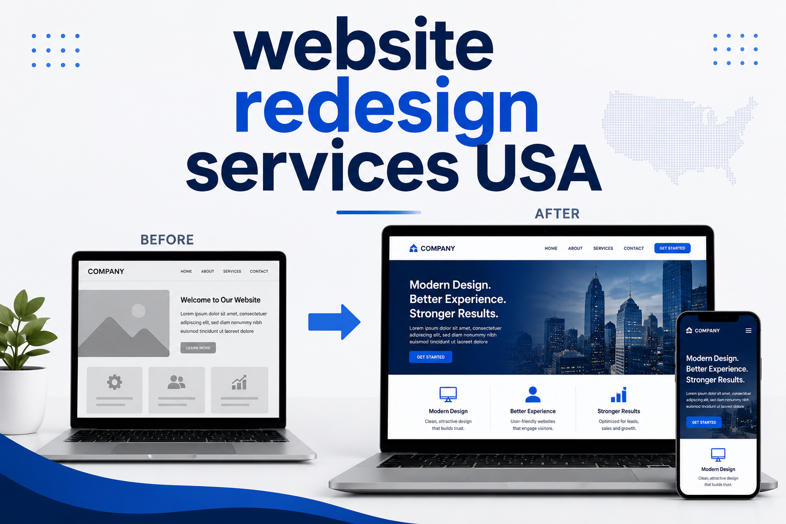 Professional Website Redesign Services in USA